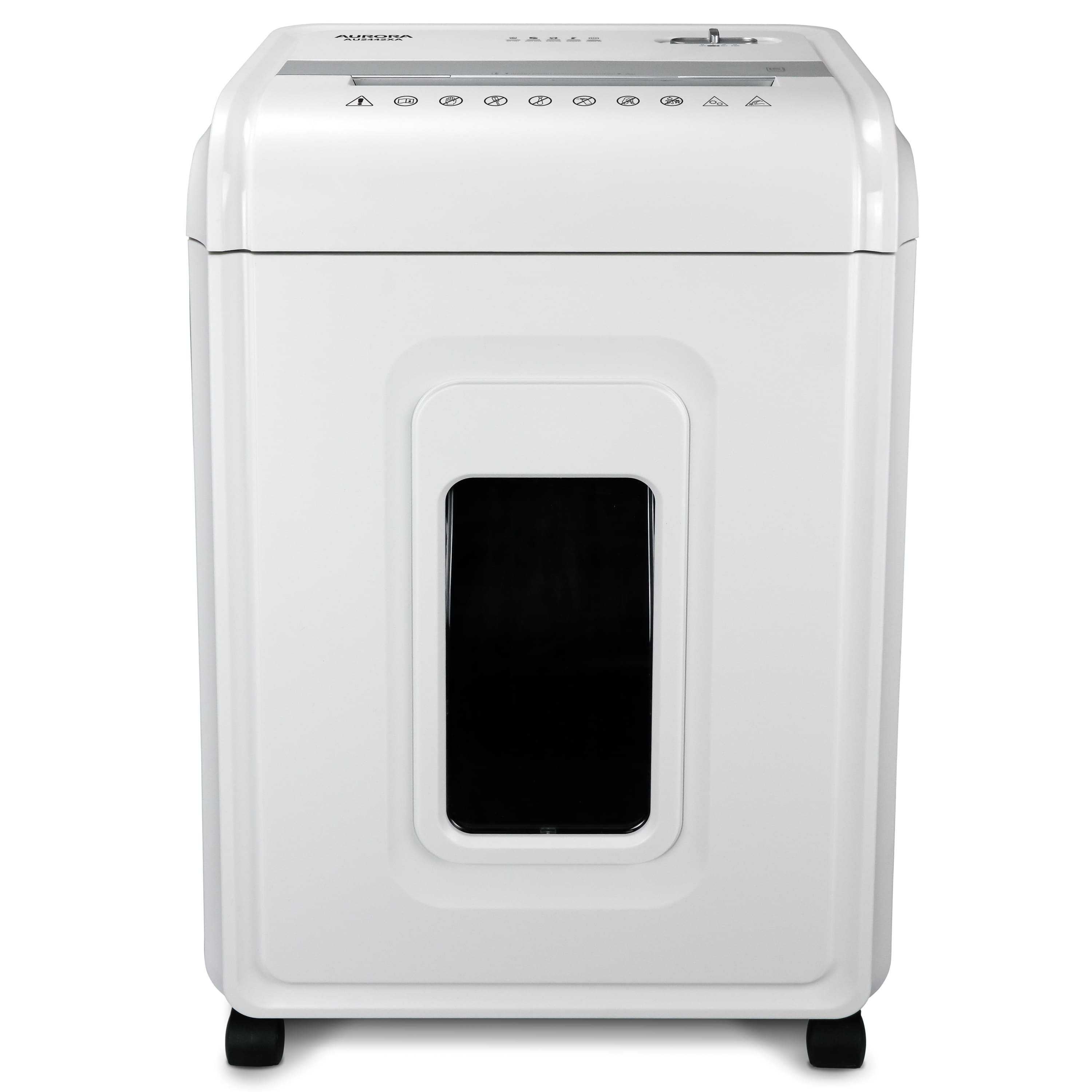 Aurora - AU2442XA Heavy Duty Anti-Jam 24-Sheet Crosscut Shredder/40 Min/ 7-Gallon Pullout Basket - White