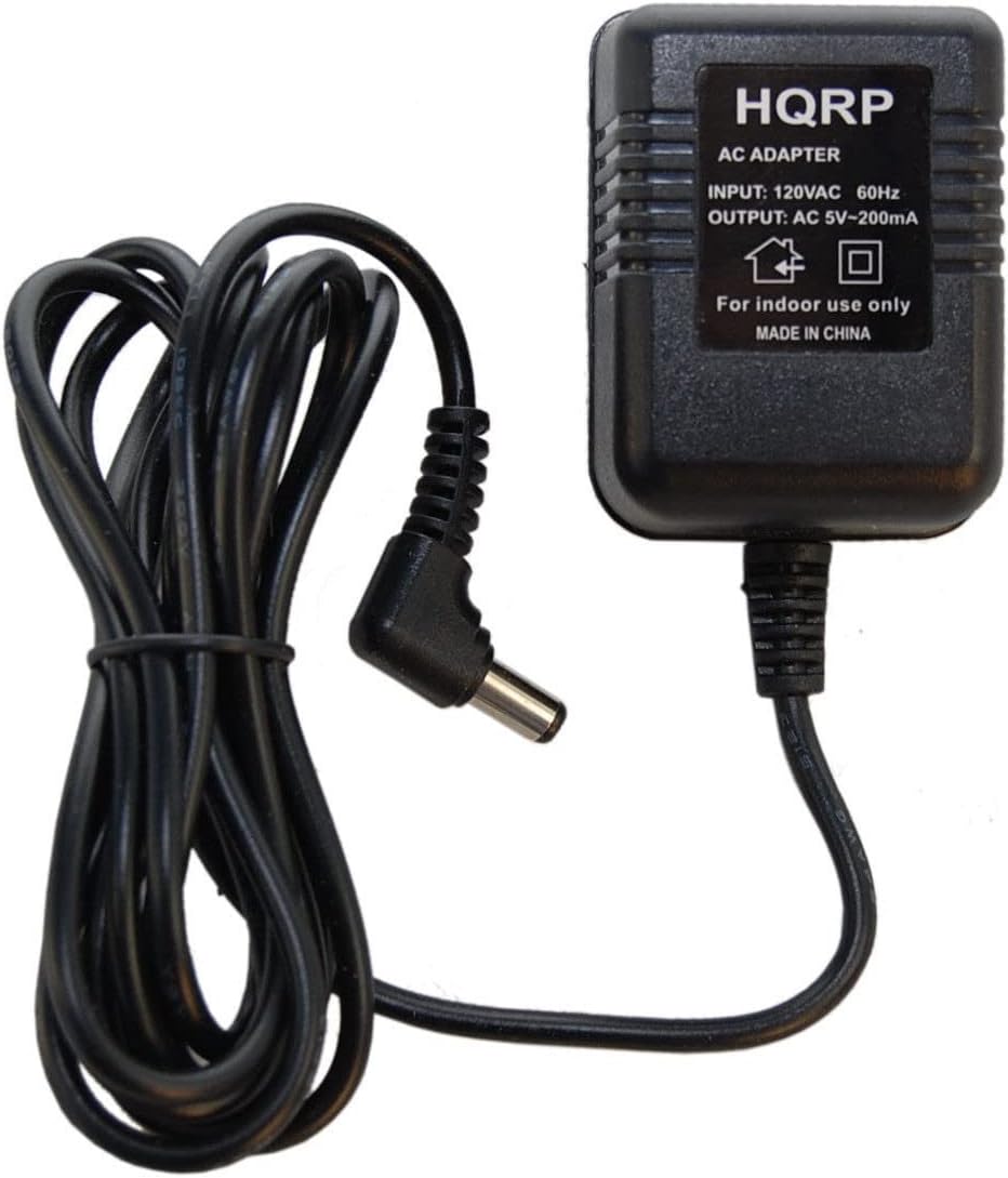 HQRP AC ADAPTER  
INPUT: 120VAC 60Hz  
OUTPUT: AC 5V-200mA  
For indoor use only  
MADE IN CHINA