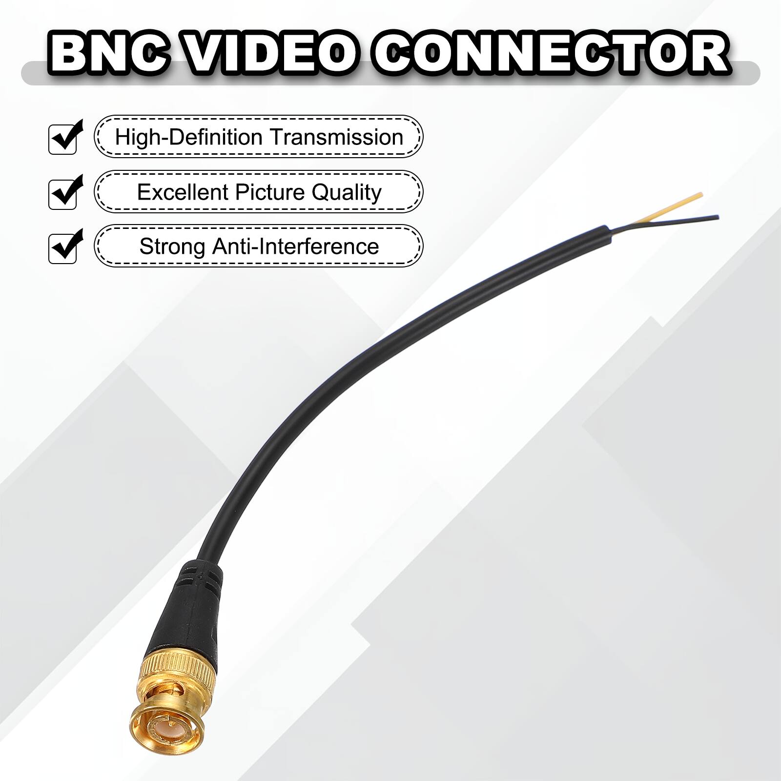 BNC VIDEO CONNECTOR

- High-Definition Transmission
- Excellent Picture Quality
- Strong Anti-Interference