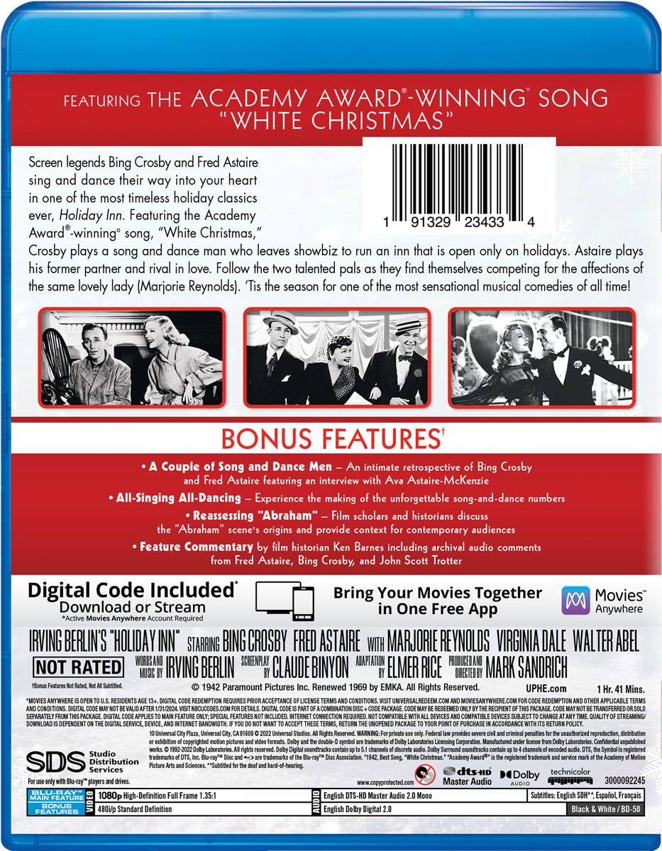 Back. Holiday Inn (80th Anniversary Edition) [Blu-ray].