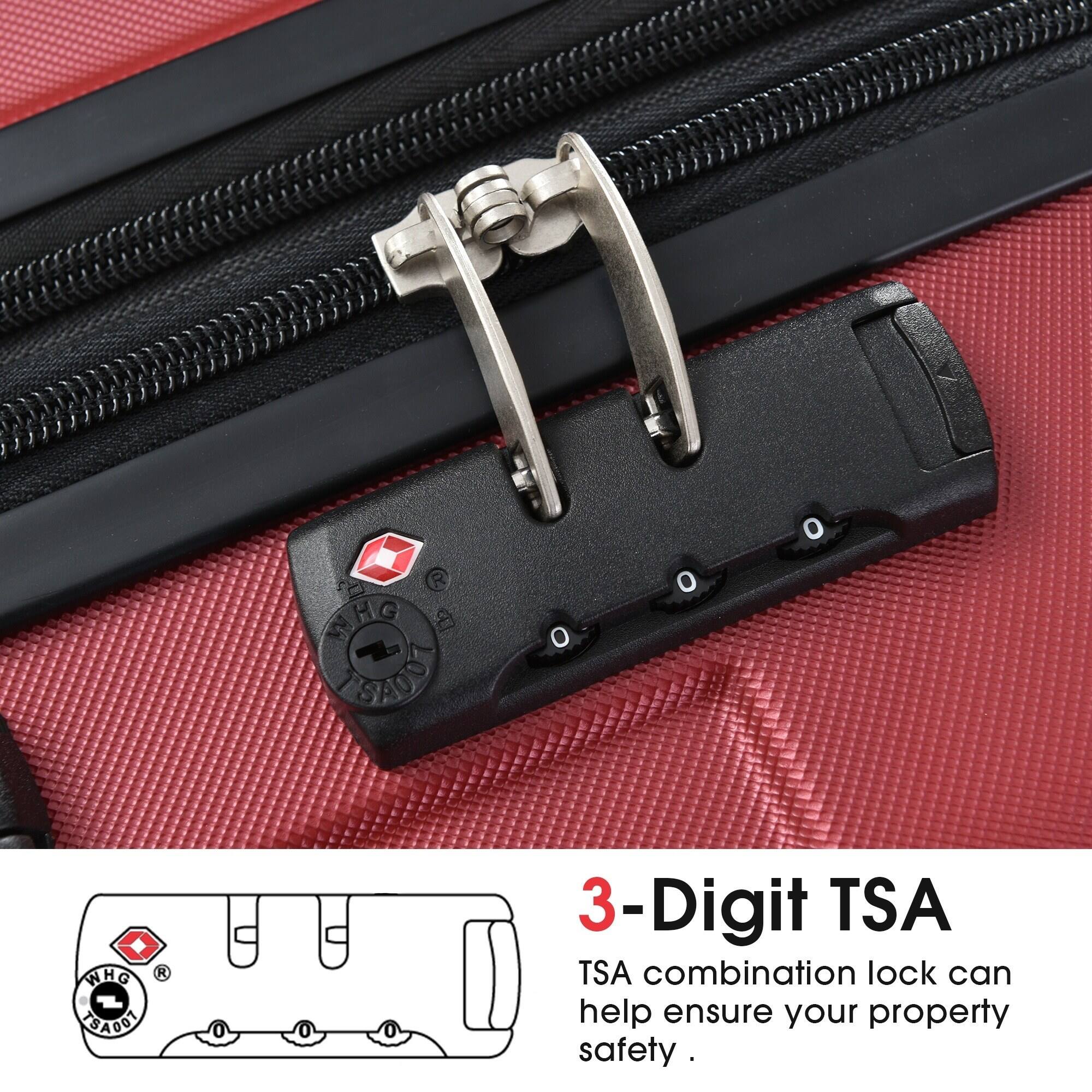 3-Digit TSA  
TSA combination lock can help ensure your property safety.