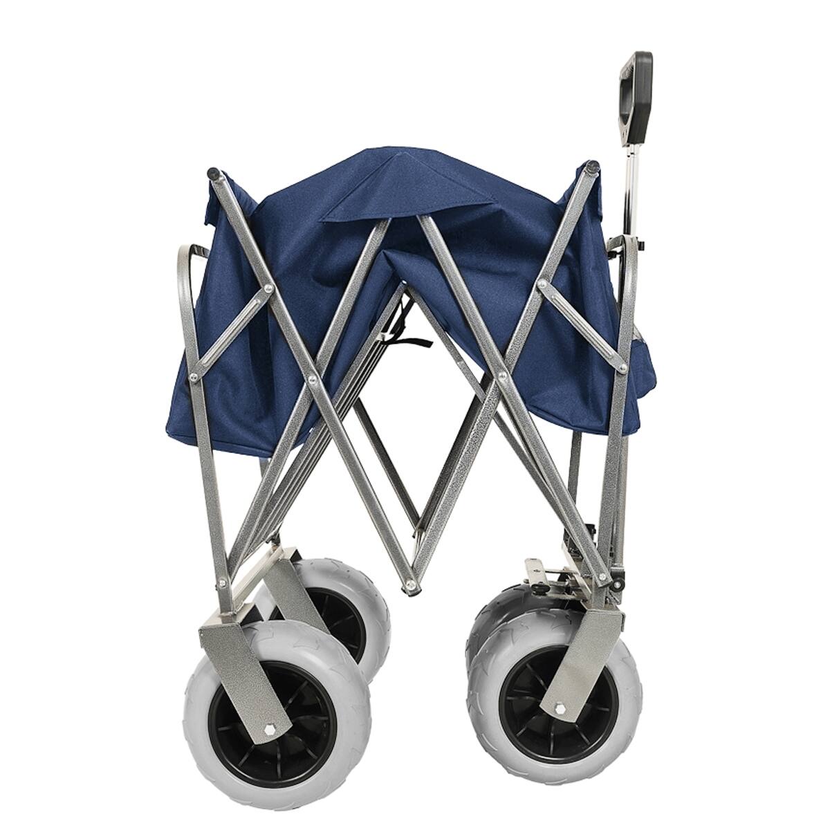 Alt View 8. Loheer - Loheer Beach Wagon with Big Wheels for Sand, Folding Steel Frame Utility Cart, Five Hundred Pound Capacity.