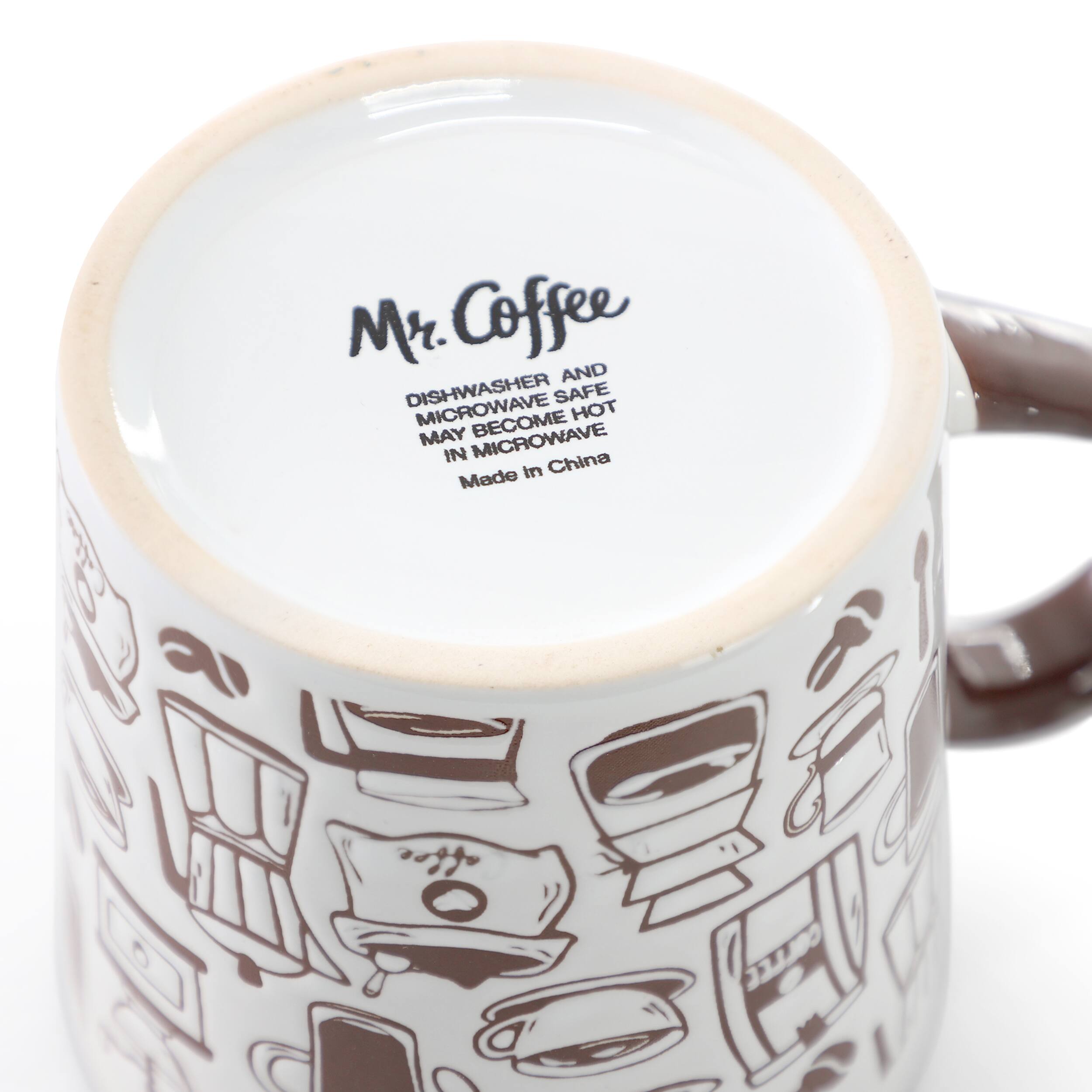 Mr. Coffee

DISH-WASHER AND MICROWAVE SAFE  
MAY BECOME HOT IN MICROWAVE  

Made in China