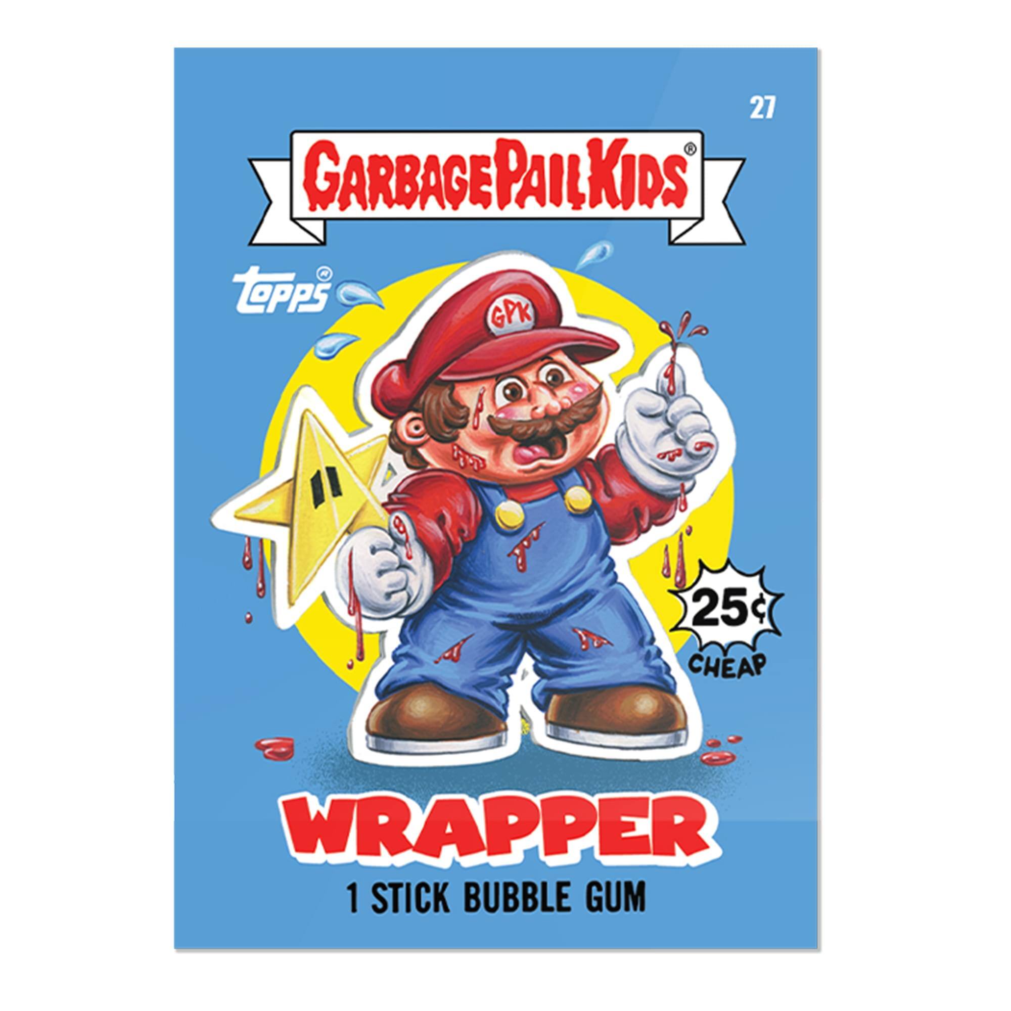 27 Garbage Pail Kids Pail Kids Tops 25¢ Cheap Wrapper 1 Stick Bubble Gum