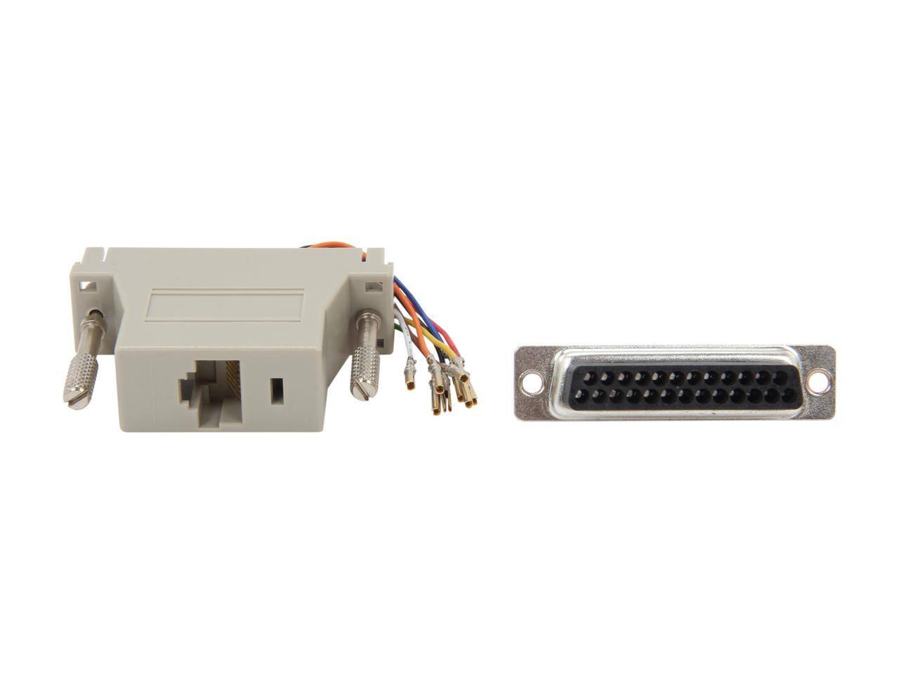 Alt View 1. StarTech.com - StarTech.com GC258FF DB25 to RJ45 Modular Adapter - F/F.