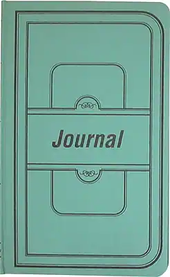 National Brand - National Canvas Tuff Series Accounting Journal, 12.13" x 7.63", 250 Sheets/Book - Green