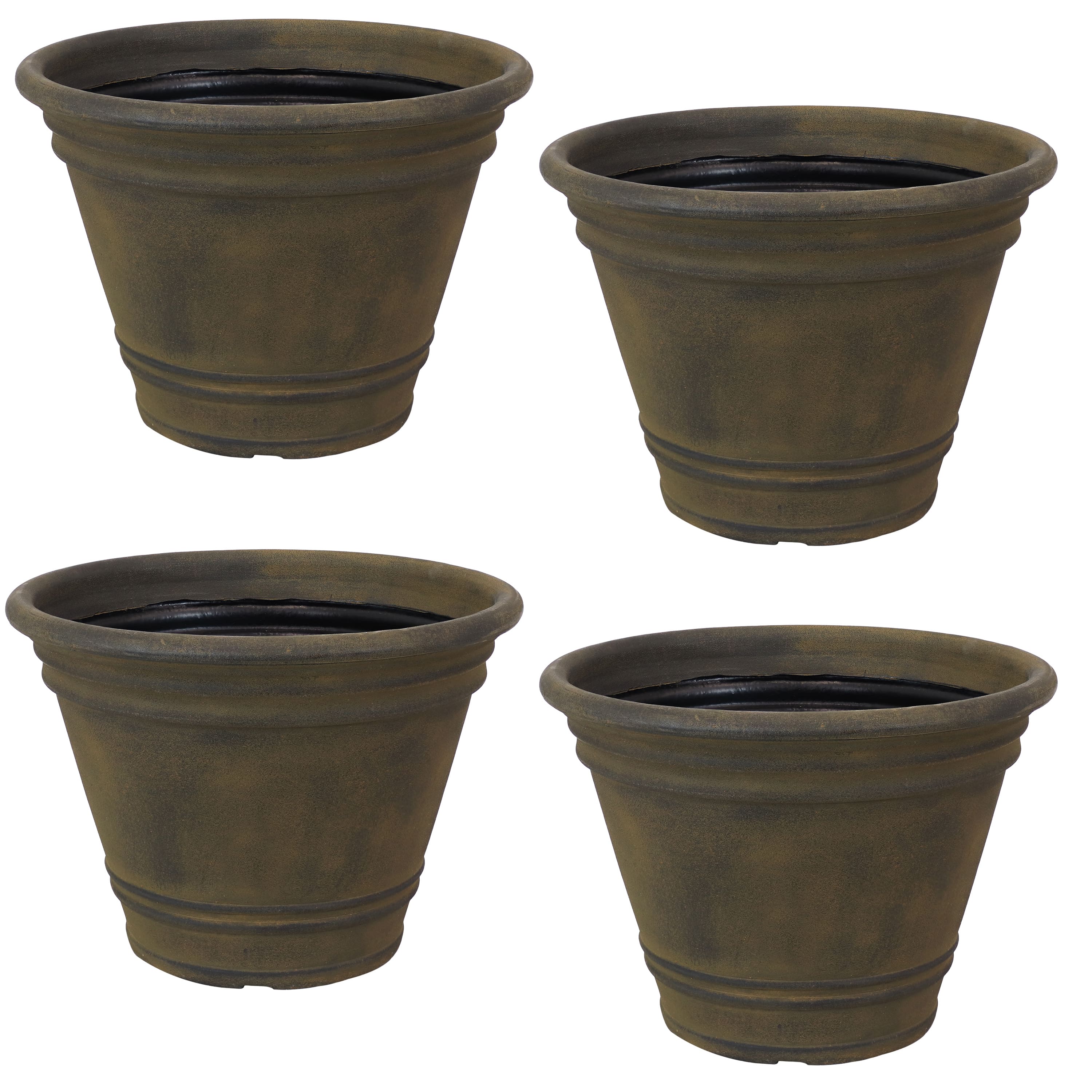 Sunnydaze - 20 in Franklin Unbreakable Polyresin Planter - Set of 4 - Sable price history on PriceWatchPro