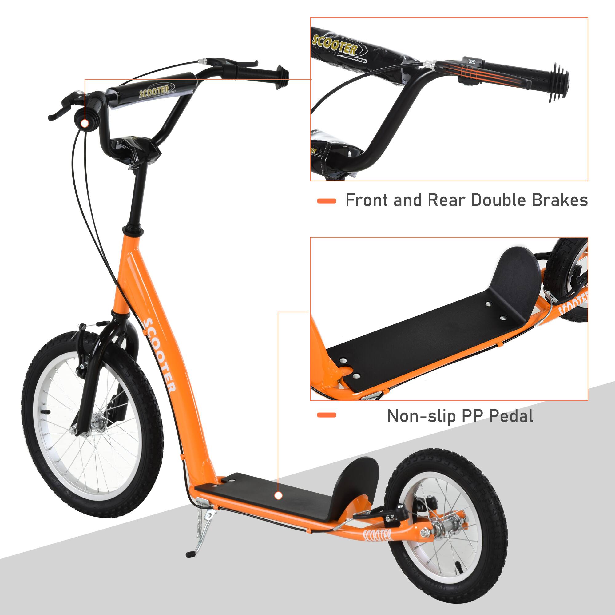 SCOOTER  
SCOOTER  
T - Front and Rear Double Brakes  
SCOOTER  
Non-slip PP Pedal