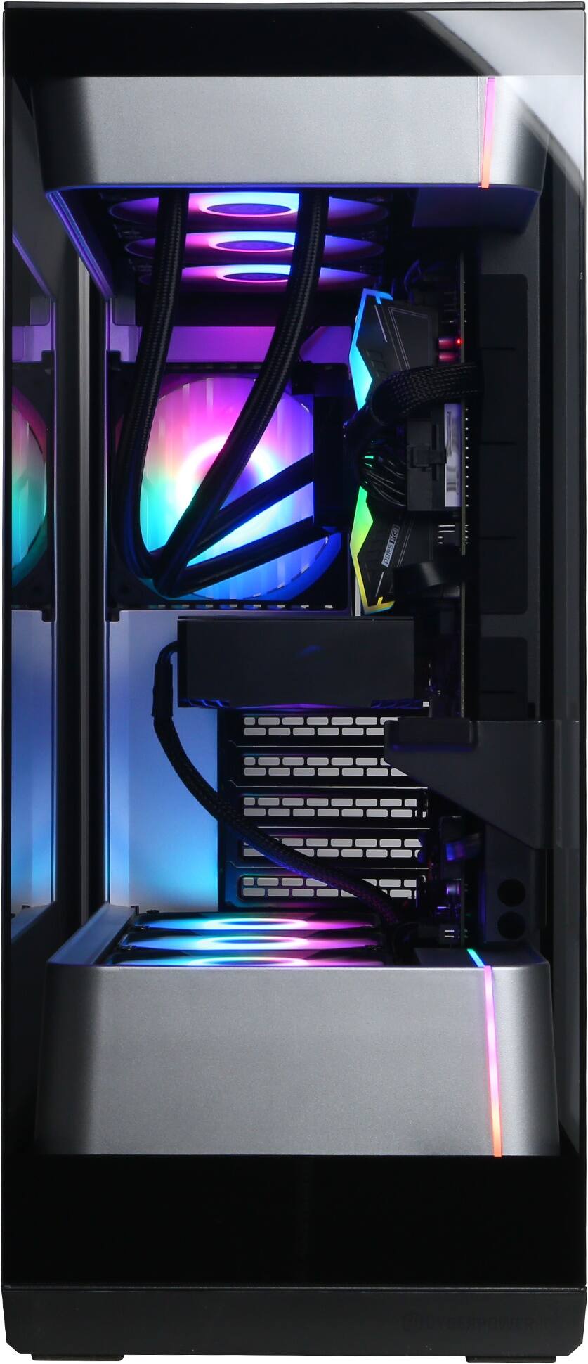 Left. CyberPowerPC - Gaming Desktop - AMD Ryzen 9 9900X - NVIDIA GeForce RTX 5070 12GB - 32GB DDR5 - 2TB PCIe 4.0 SSD - Black.