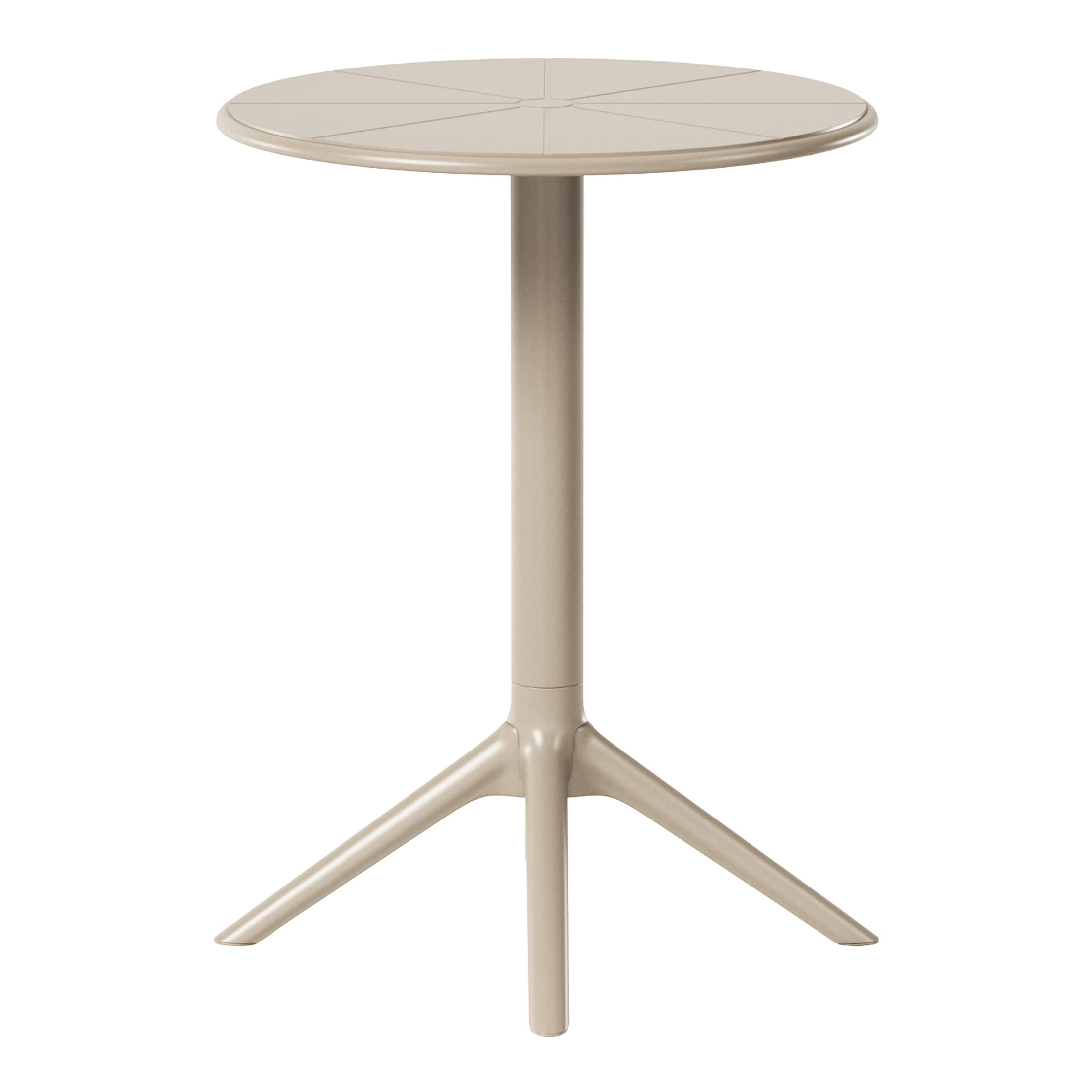 "WestinTrends - Playa 23.5"" Outdoor Polypropylene Resin Round Patio Bistro Dining Table for 2 - Sand" price history on PriceWatchPro