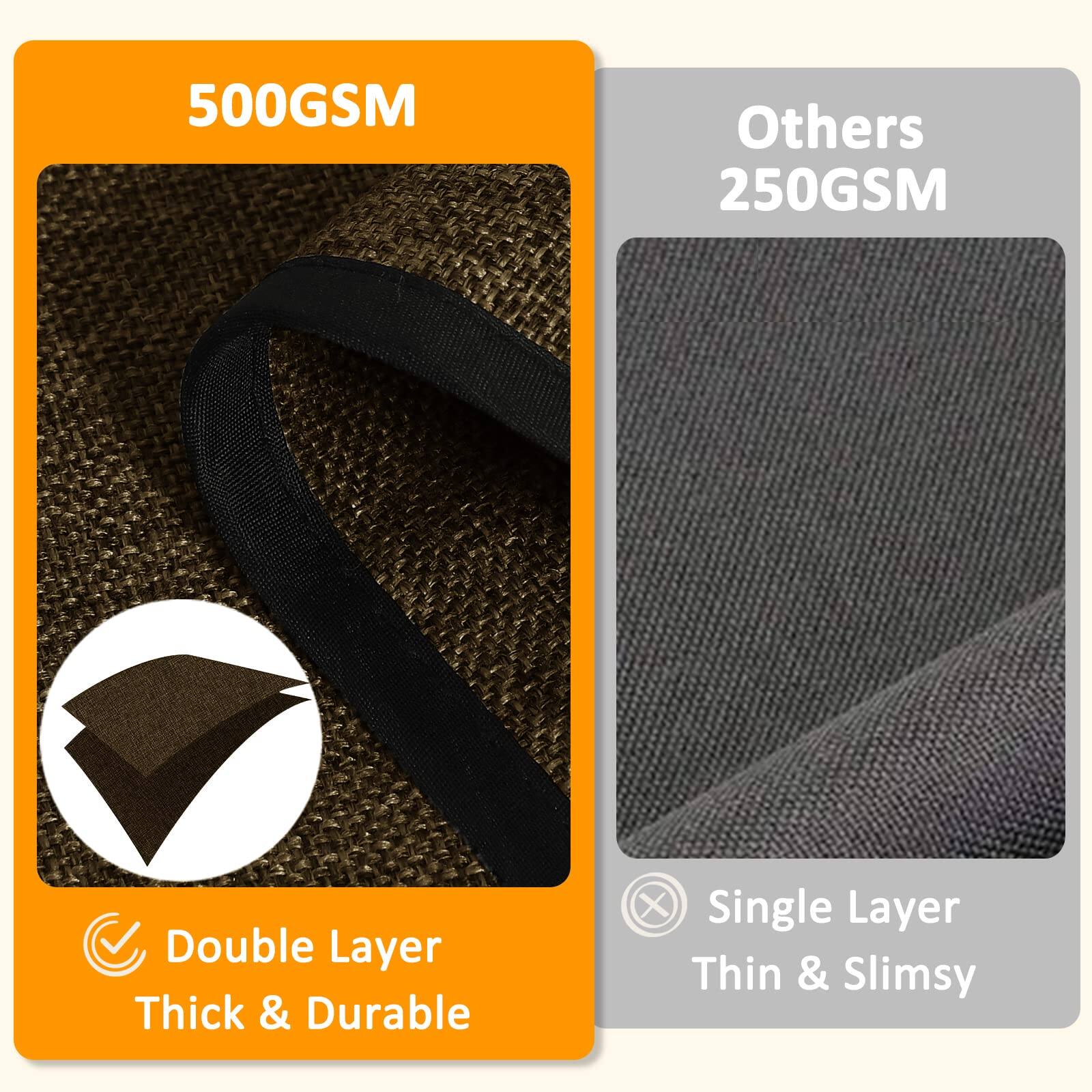 500GSM  
Double Layer  
Thick & Durable  

Others  
250GSM  
Single Layer  
Thin & Slimsy