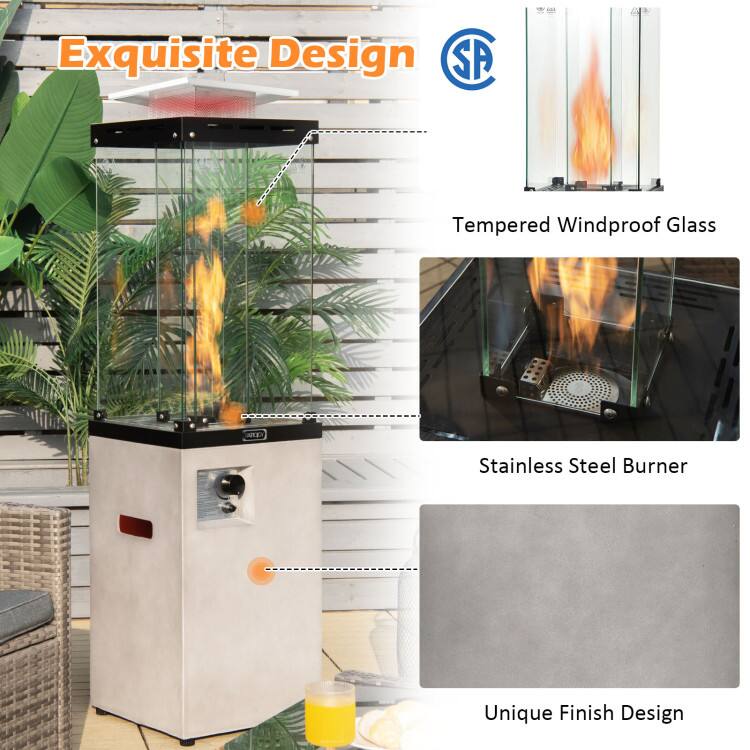 Exquisite Design  
- Tempered Windproof Glass  
- Stainless Steel Burner  
- Unique Finish Design