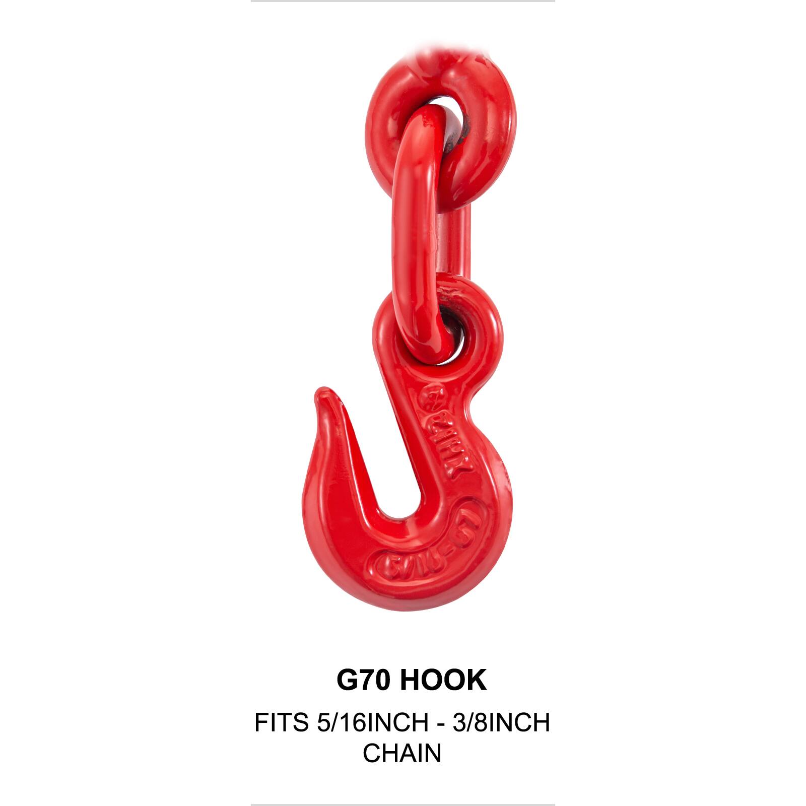 G70 Hook  
Fits 5/16 inch - 3/8 inch Chain