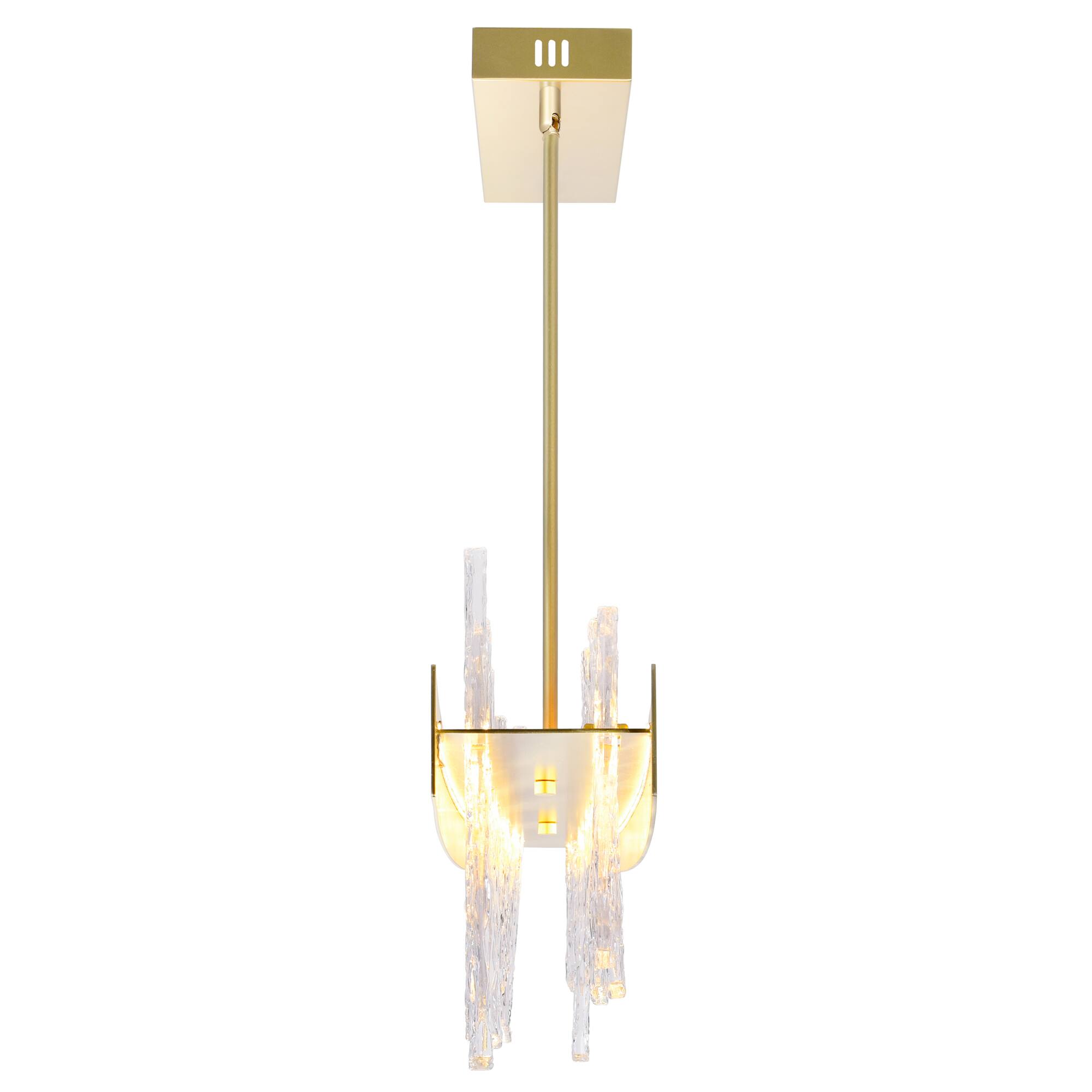 Back. CWI Lighting - Guadiana 39 in LED Satin Gold Chandelier - Satin Gold.
