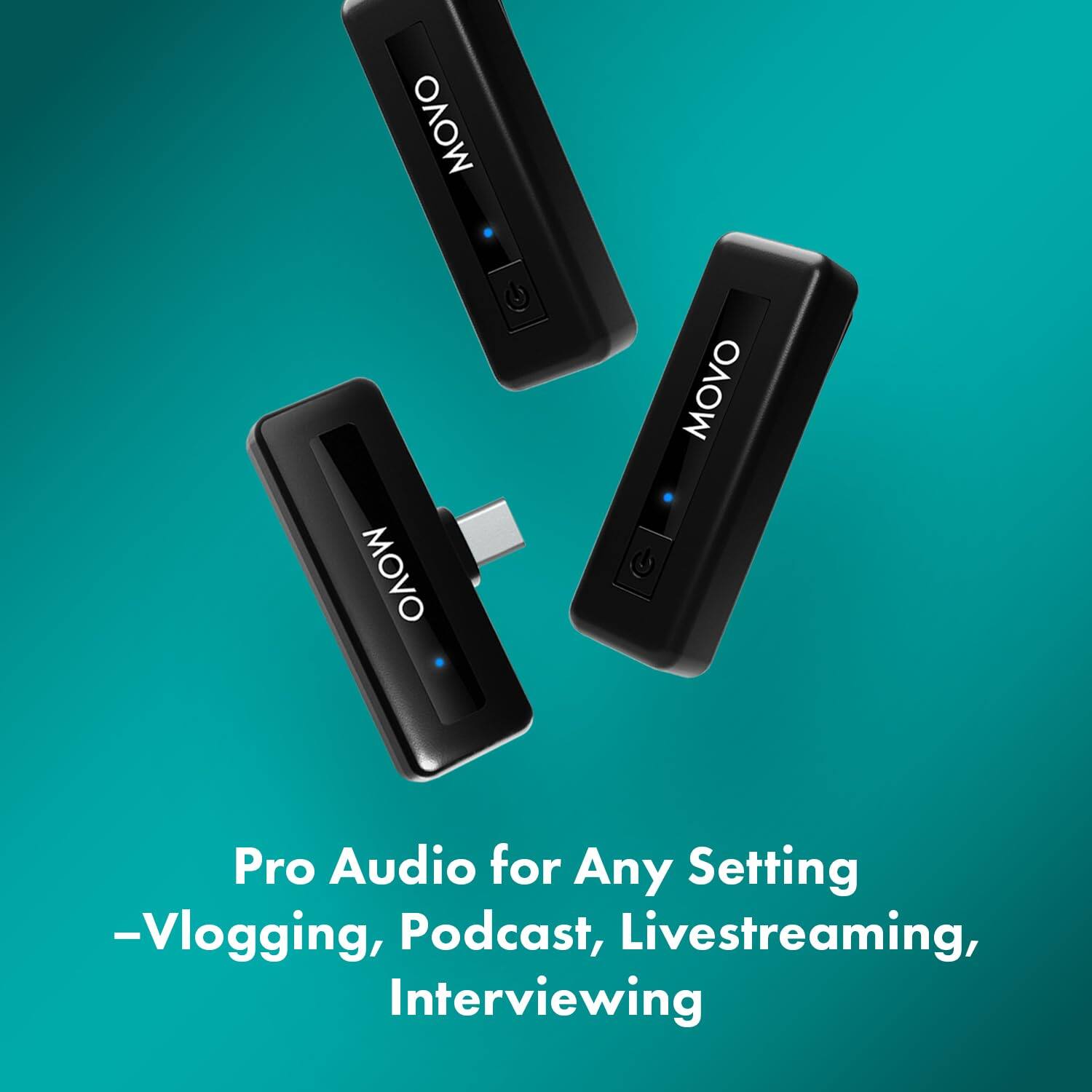 Pro Audio for Any Setting  
- Vlogging, Podcast, Livestreaming, Interviewing