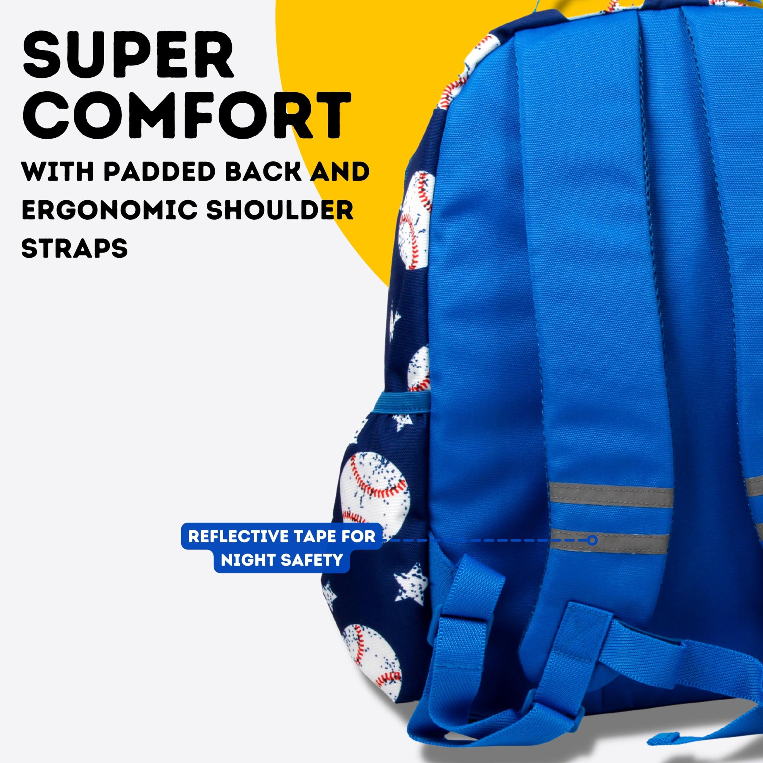 Alt View 3. Pacoar Cade - Unisex Kid's Duet Backpack With Lunch Bag Set  Baseball One Size - SPACESHIP.