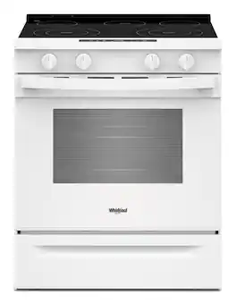 Whirlpool - 30 in. Wide 5 elements 5.3 cu. ft. Slide-In Electric Range with No Preheat and Slow Cook Modes - White