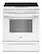 Front. Whirlpool - 30 in. Wide 5 elements 5.3 cu. ft. Slide-In Electric Range with No Preheat and Slow Cook Modes - White.