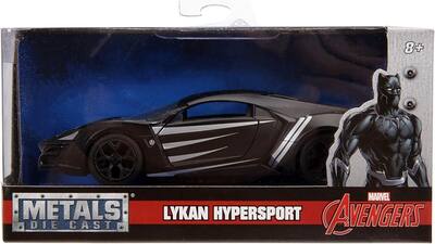 ミニカー Black Panther&LYKAN HYPERSPORT MARVEL Amazon.com: Jada 253225004 Black Panther Marvel Lykan