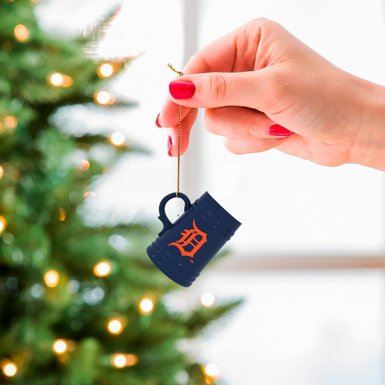 Alt View 1. Evergreen Enterprises - Detroit Tigers Two-Pack 3" Mini Stein Ornament Set - Multicolor.