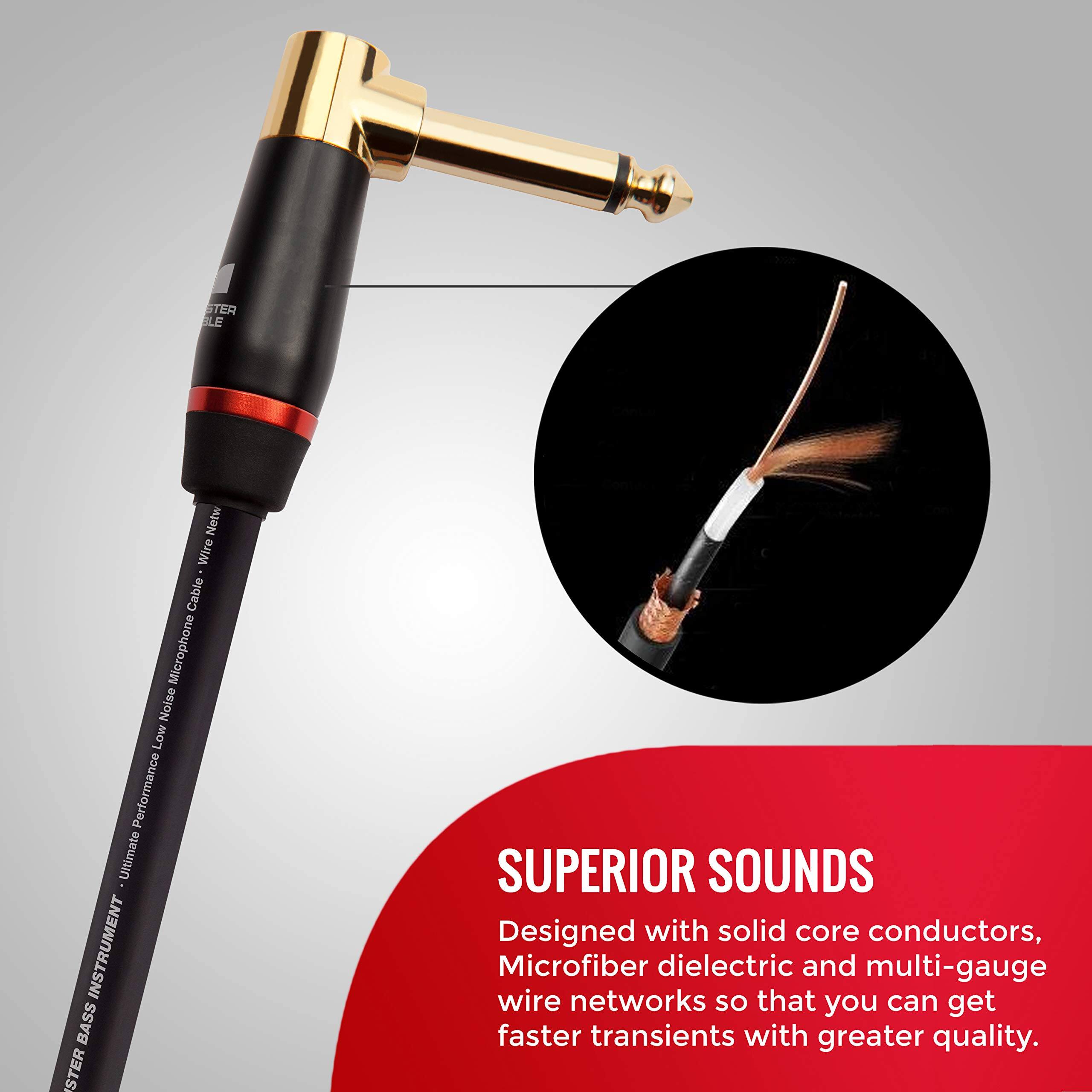 STER BLE Netw Wire Cable Microphone Noise Low Performance Ultimate INSTRUMENT BASS STER SUPERIOR SOUNDS

Designed with solid core conductors, Microfiber dielectric and multi-gauge wire networks so that you can get faster transients with greater quality.