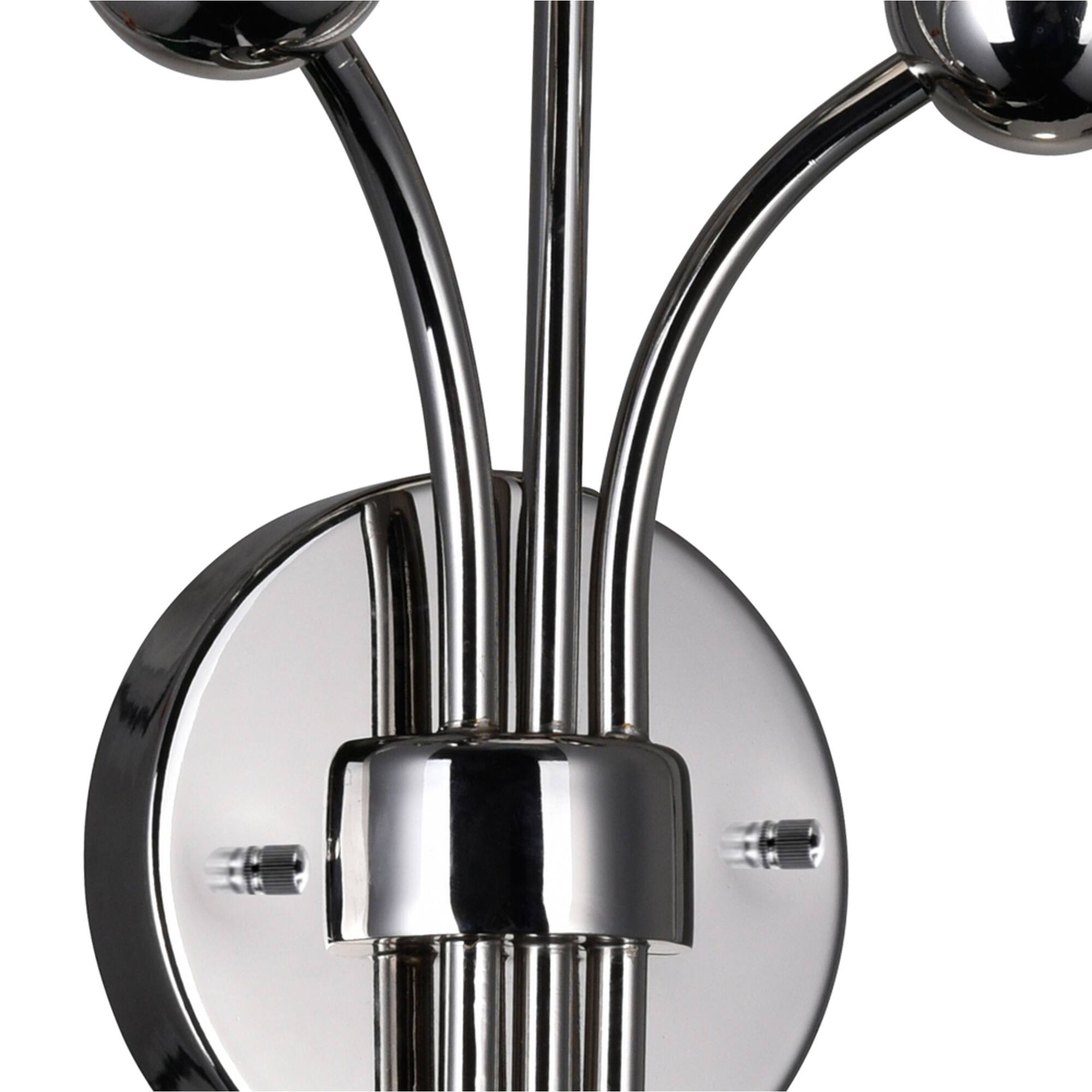 Alt View 1. CWI Lighting - Element 1 Light Wall Light With Polished Nickel Finish - Polished Nickel.