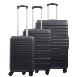 American Dreamliner - 3-Piece Hardside Luggage Set – 22.5", 26.5", 30" - Black