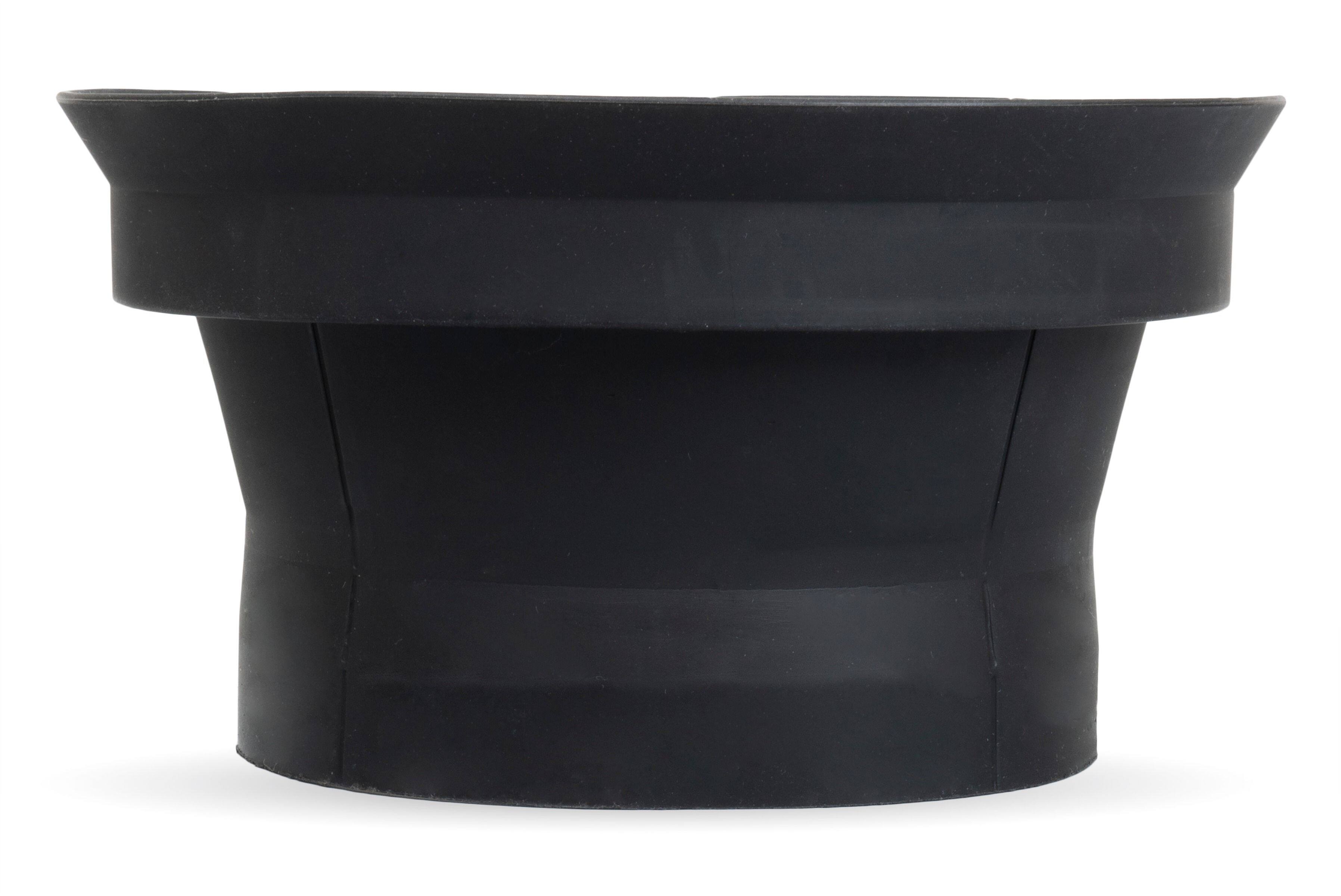 Alt View 5. NVX - XBAF525 2 Piece Universal 5.25” Silicone Rubber Speaker Baffles with Self Adhesive Foam Base Pad.