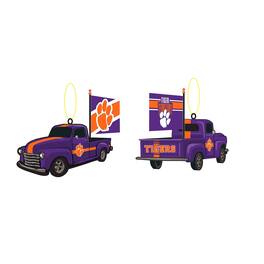 Evergreen Enterprises - Clemson Tigers 3" Rally Truck Two-Piece Ornament Set - Multicolor