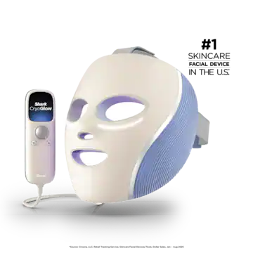 CryoGlow Under-Eye Cooling + LED Anti-Aging & Skin Clearing Face Mask