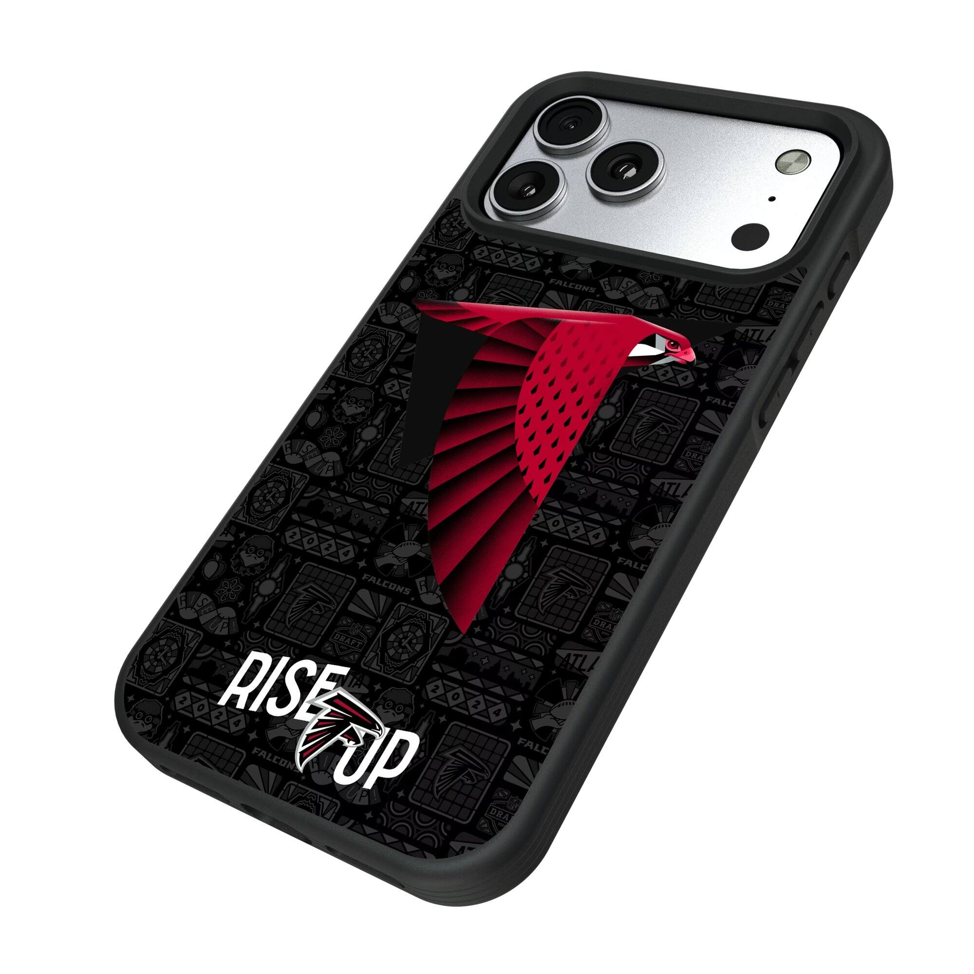 FALCONS AILA FALL ORA 1000 FALCONS BRAPT RISE FALCON UP ao FALL ATLA 2 FALD DRA

Corrected text:
FALCONS AILA FALL ORA 1000 FALCONS BRAPT RISE FALCON UP ao FALL ATLA 2 FALD DRA

The text on the image reads:
"RISE UP"
