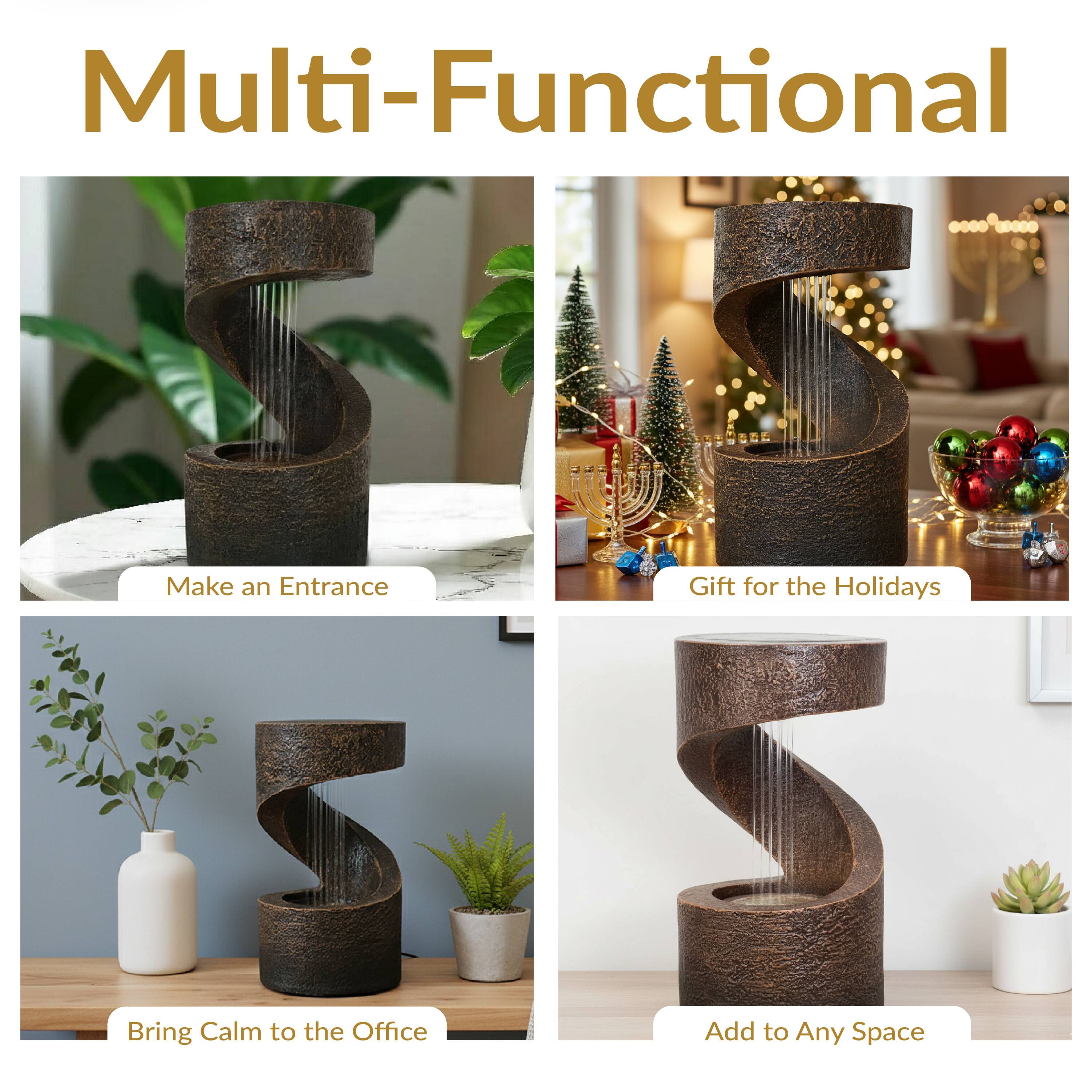 Multi-Functional

Make an Entrance

Gift for the Holidays

Bring Calm to the Office

Add to Any Space