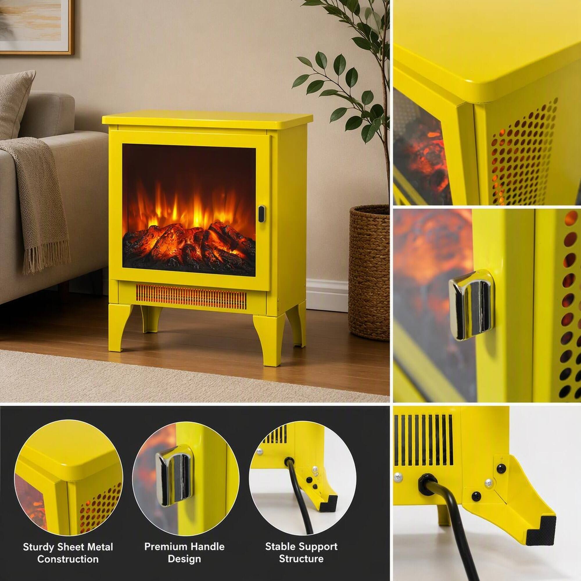 Sturdy Sheet Metal Construction  
Premium Handle Design  
Stable Support Structure