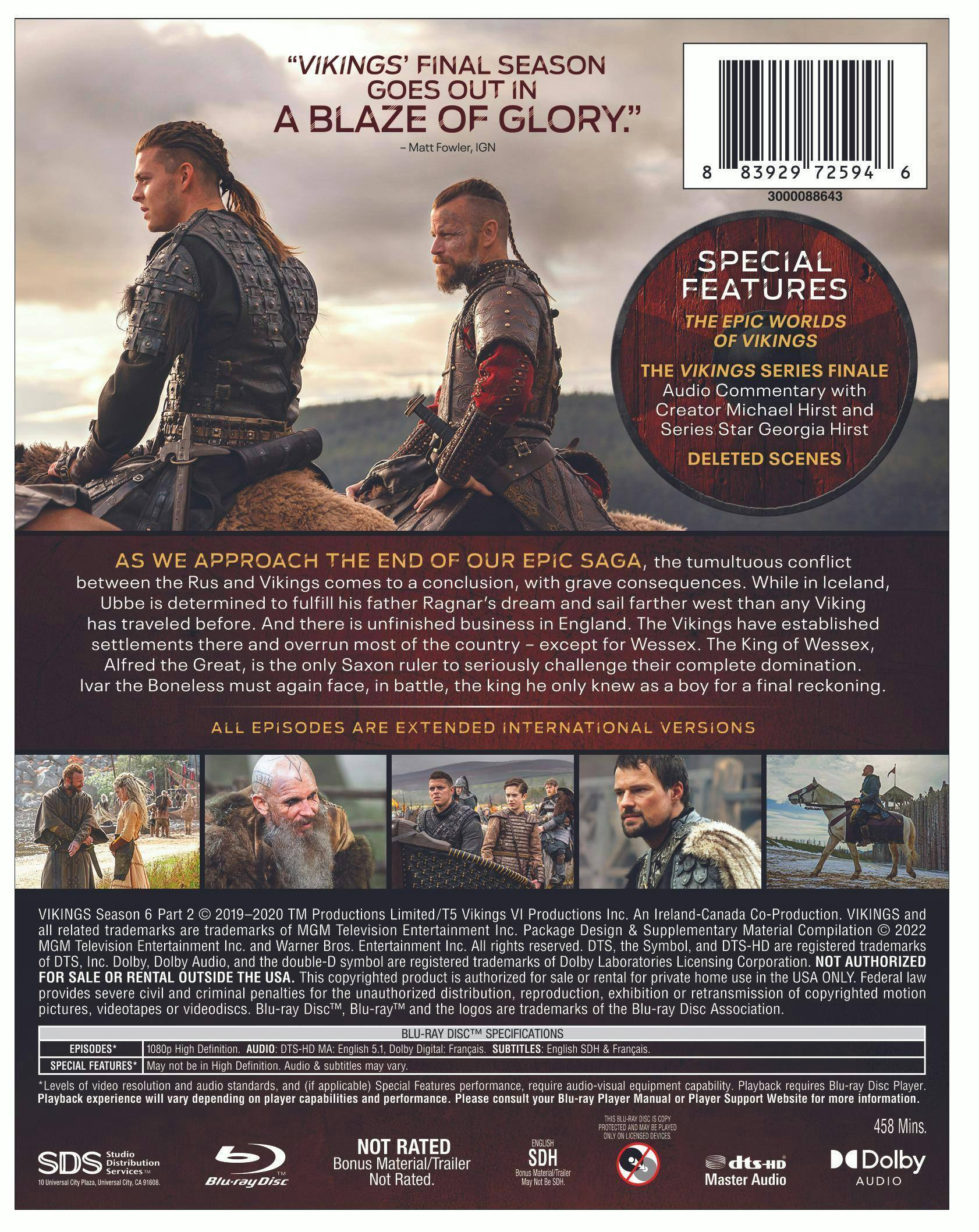 Angle. Vikings: Season 6 - Volume 2 (Box Set) [Blu-ray].