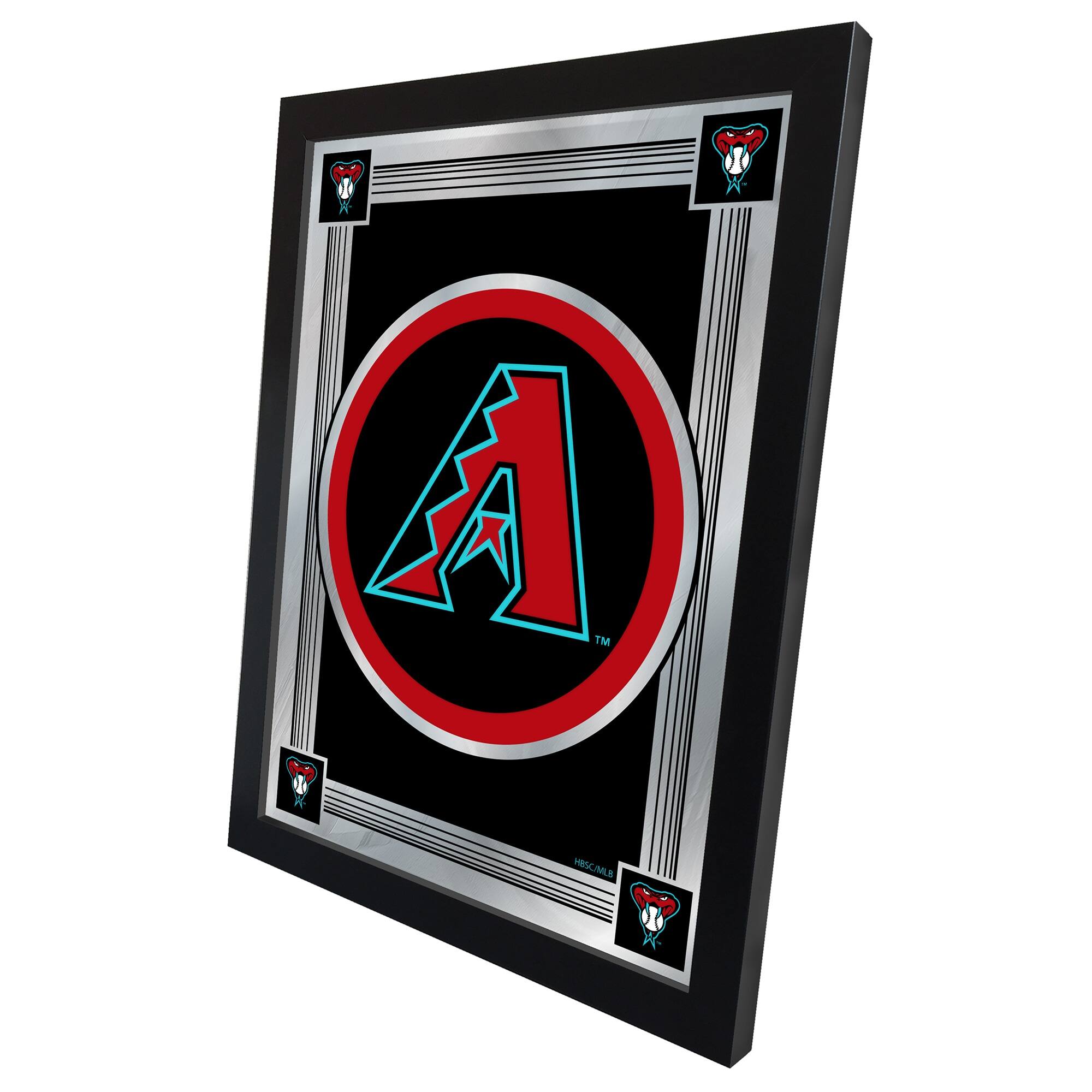 Alt View 1. Holland Bar Stool Co. - Arizona Diamondbacks 17" x 22" Logo Wall Mirror - Multicolor.