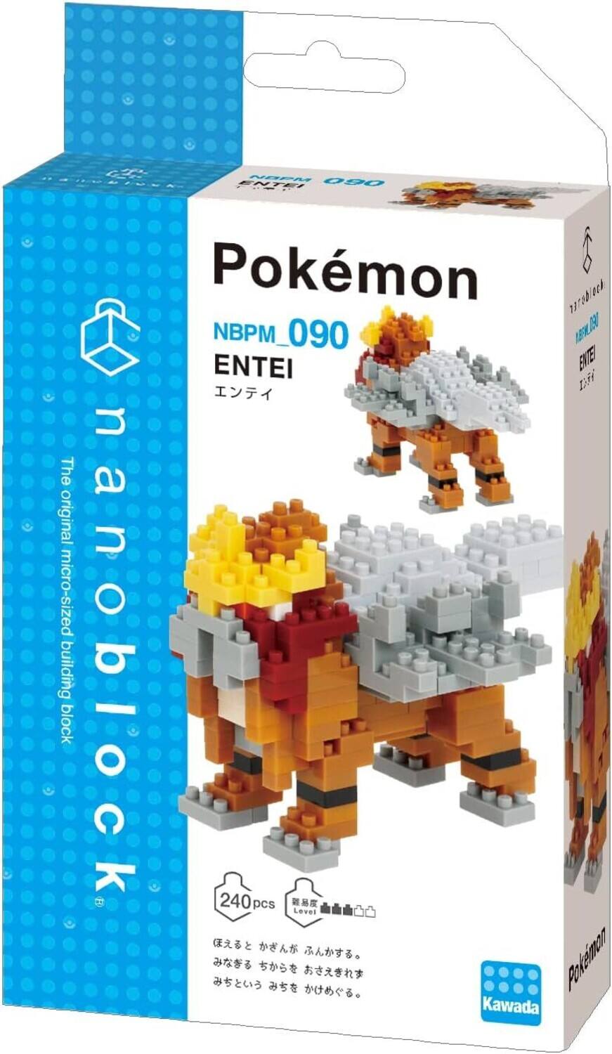 220 NPA 090 ENTEI Pokemon  
NBPM_090 ABFWL9A 190 ENTEI  
The original micro-sized nano O building block nanoblock  
240 pcs  
Level  
Pokemon  
Kawada