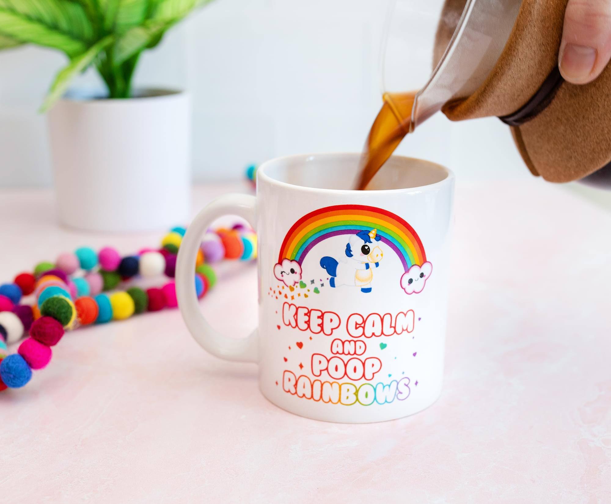 KEEP CALM AND POOP RAINBOWS