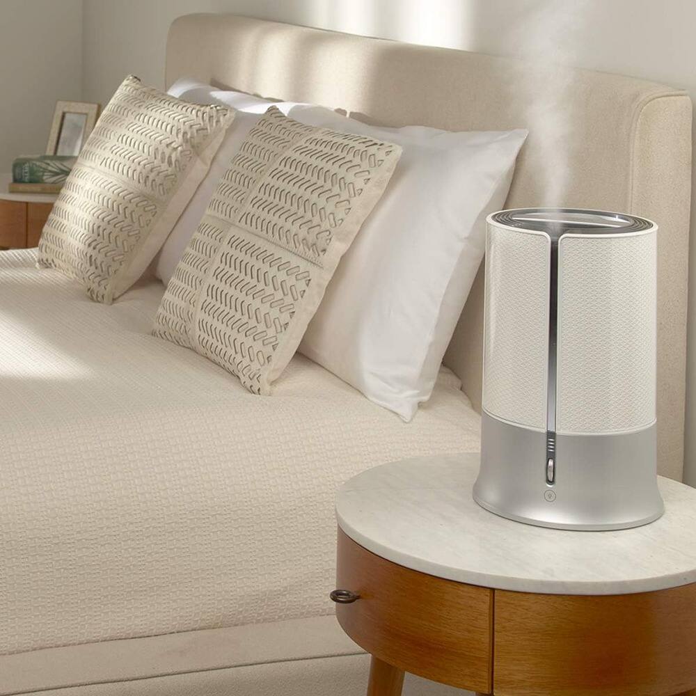 Left. MOSZAR LLC - Honeywell Designer Series Cool Mist Humidifier, Room Size, White.