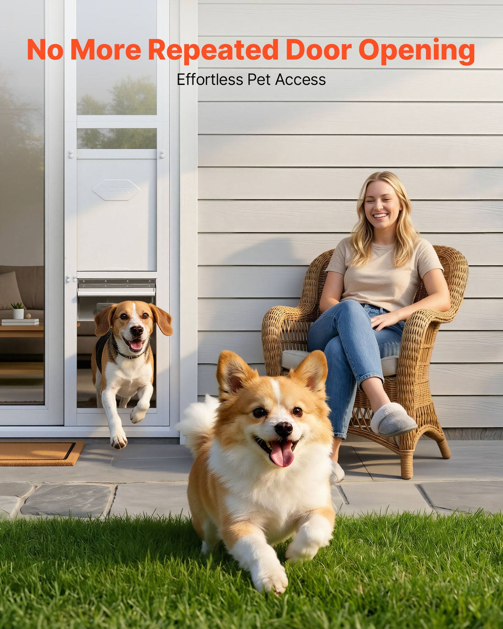 No More Repeated Door Opening  
Effortless Pet Access