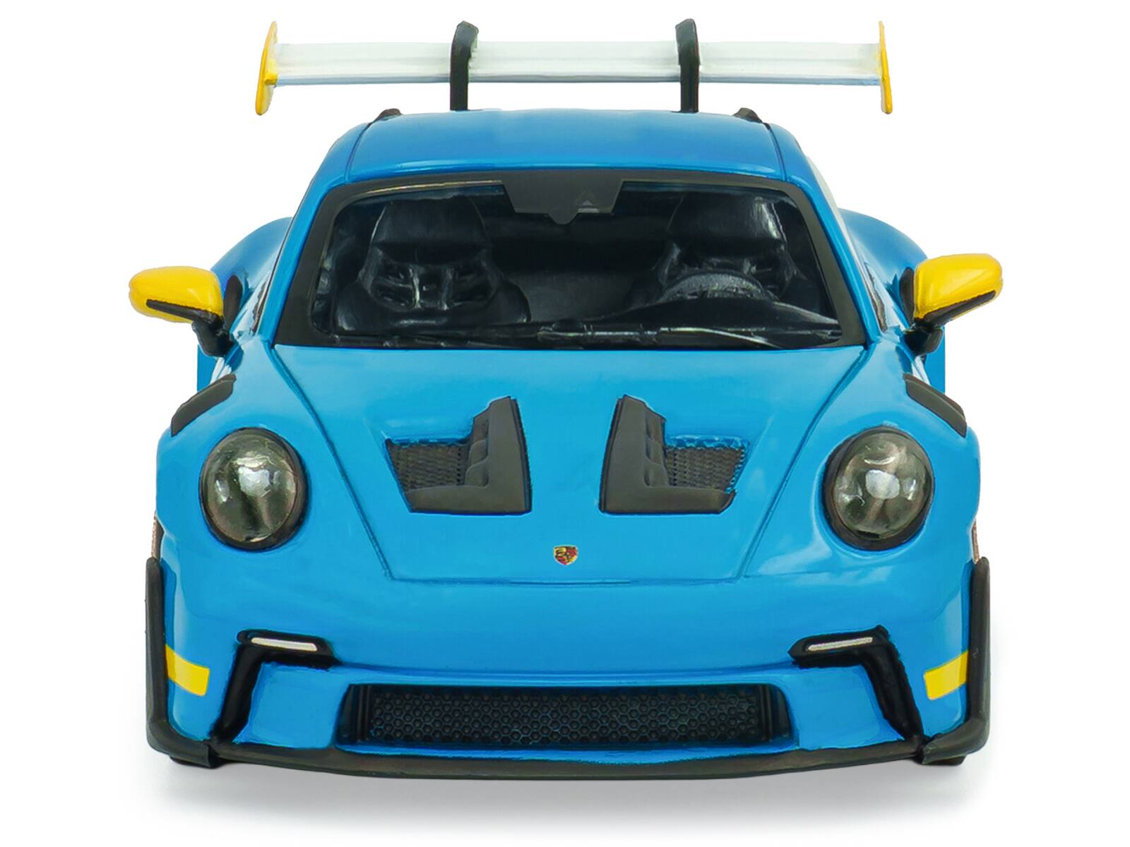 Alt View 3. Solido - 2023 Porsche 911 (992) GT3 RS "Tribute to 24 Hours of Daytona 2003" Riviera Blue with Yellow 1/43 Model Car by Solido.