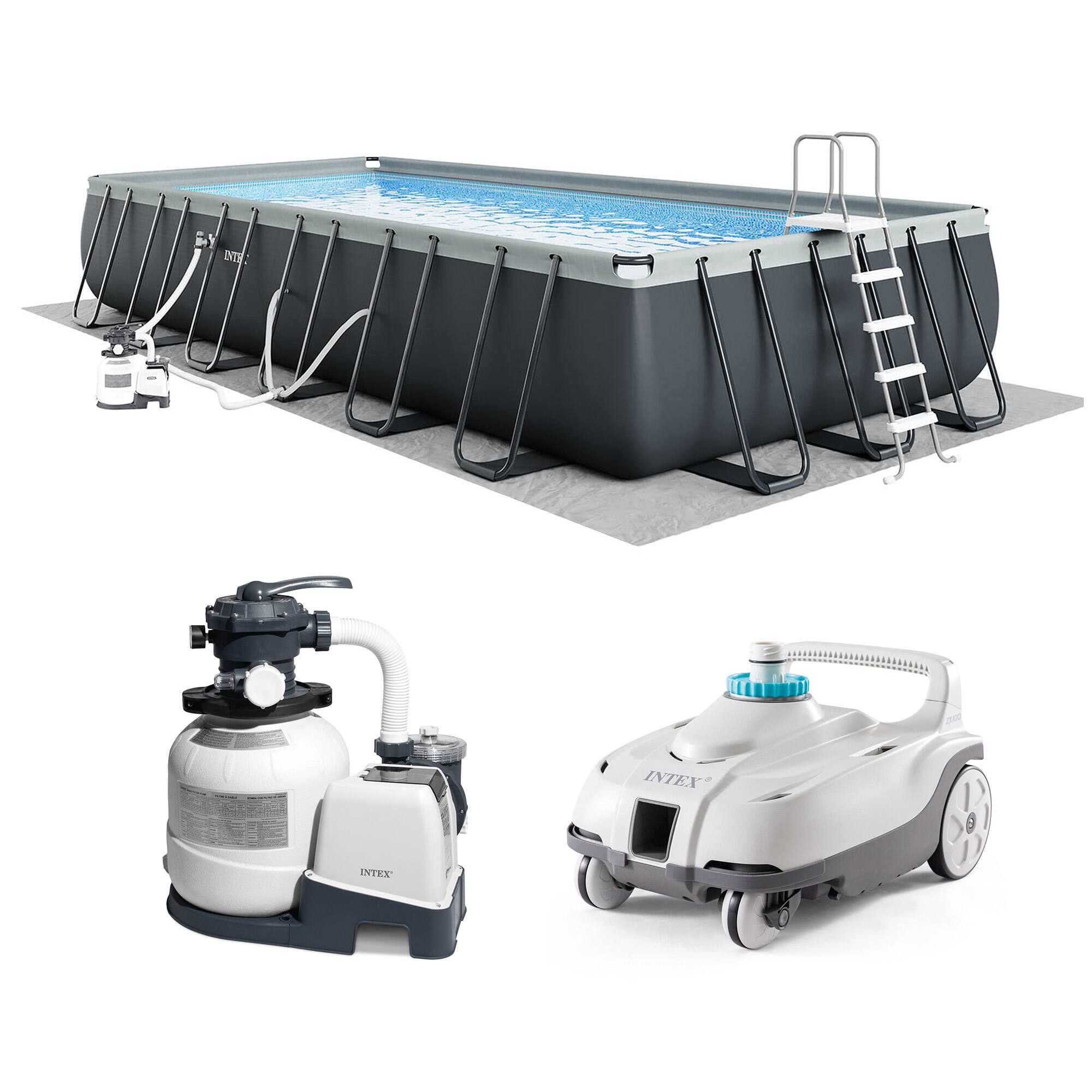 Sure, here is the corrected and grouped text from the image:

**Top Left:**
- INTEX

**Bottom Left:**
- INTEX

**Bottom Right:**
- INTEX