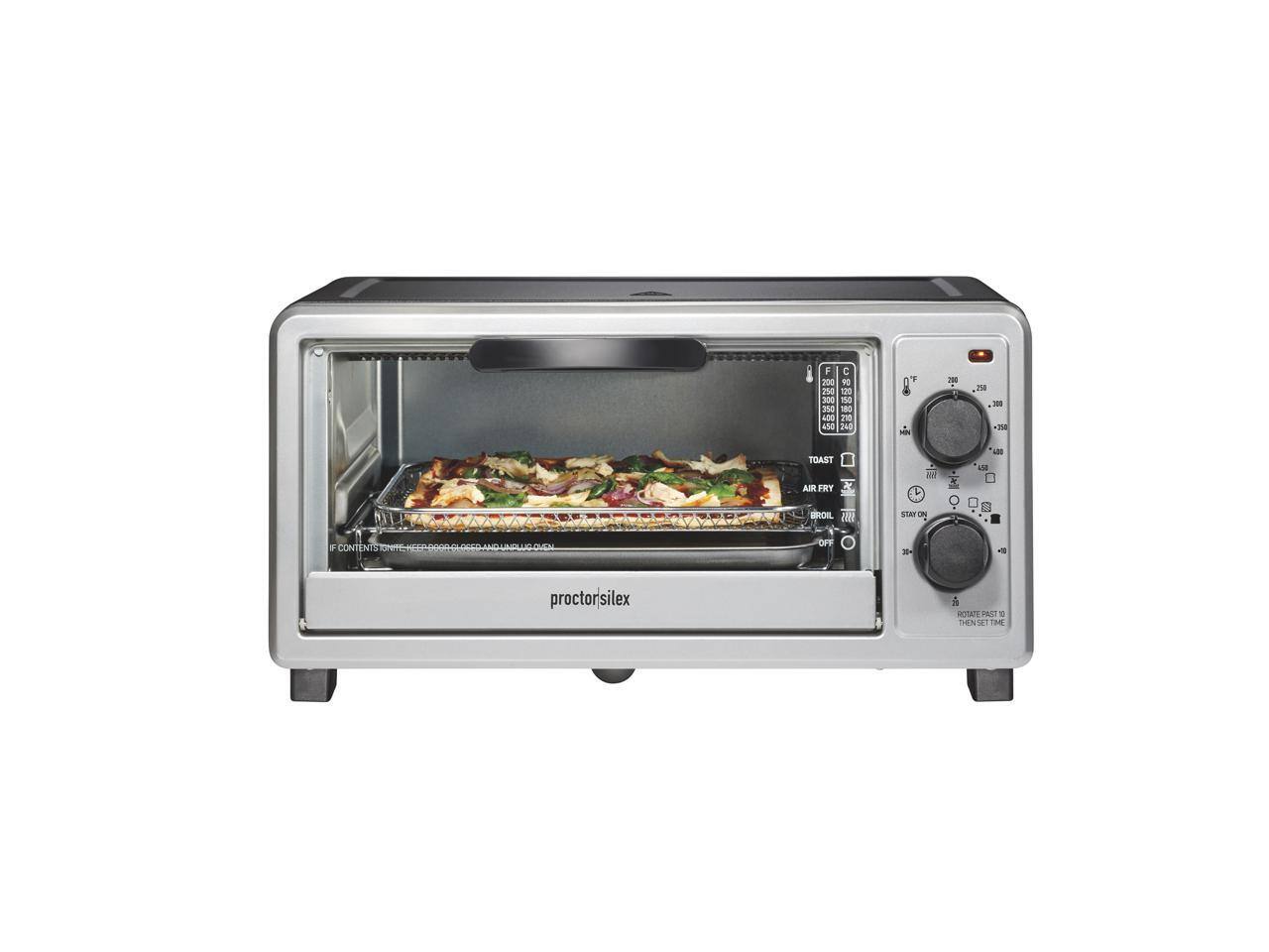 F C 200 90 250 120 300 150 310 TRO 400 210 450 240

r -
use
158 - 150
TOAST AIR FRY y
MAT
%
ADD 456
BROIL 2222
STAY ON
F CONTENTS
OFF
-
...
proctorsilex
PART 14 THEN NET TIME
