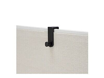 Alt View 1. Safco - Over-Panel Hook, Black, Plastic - Black.