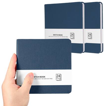 SKETCH BOOK HANCY 24 sheets 4 CM 5.5x5.5" 300 GSM-ACID FREE 24 sheets