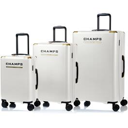 Champs - Luxe II collection - 3-piece Hardside Luggage set - Ivory