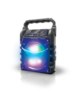 TopTech - Jet-4 Bluetooth Speaker, 4" Woofer, 400W, Karaoke, 100ft Range, Portable - Blue