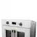 Alt View 4. Forno Appliances - Asti 30" 3.68 Cu. Ft. Electric True Convection Single Wall Oven with French Doors - White.