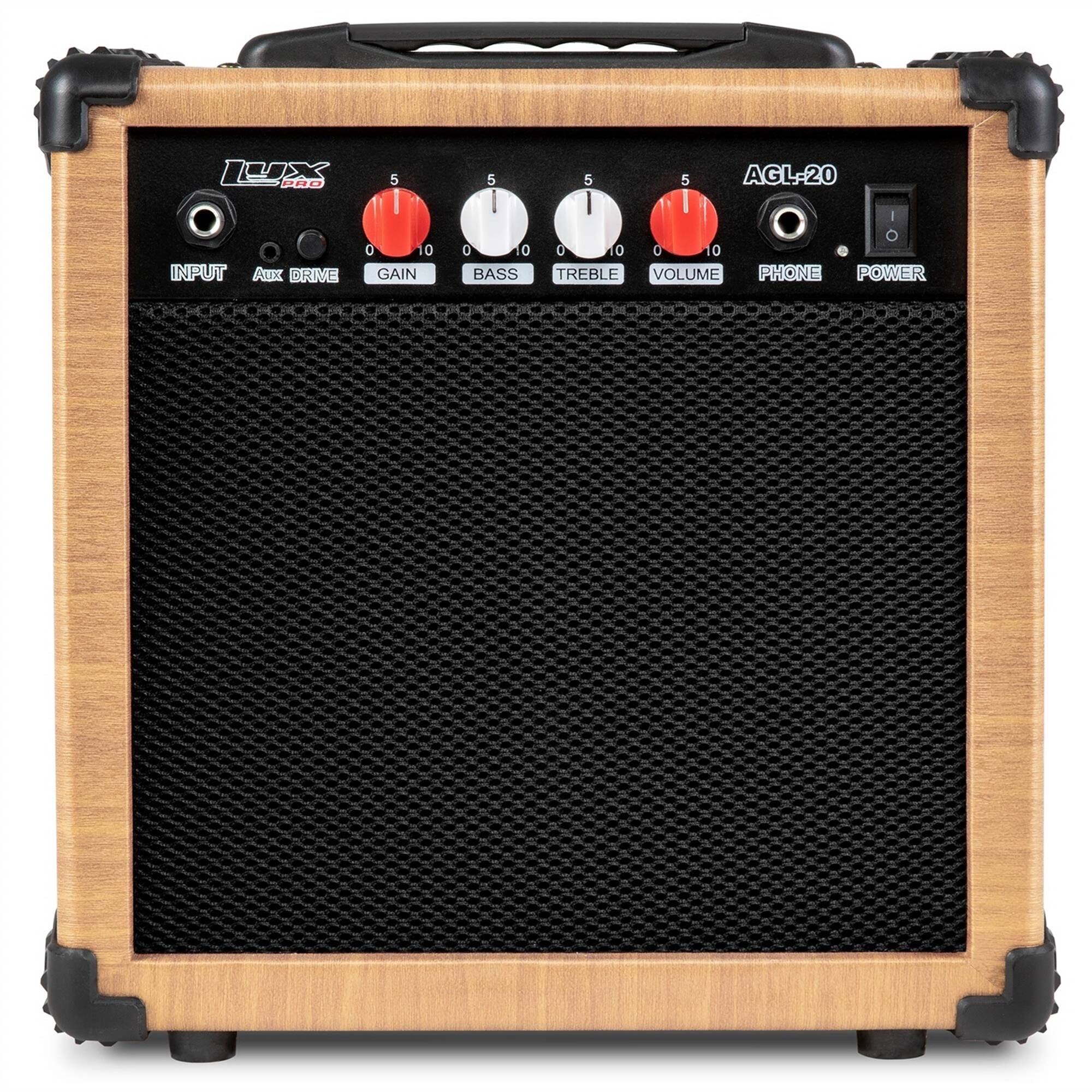 Lyxpro - Electric Guitar Amp - 20 Watt Guitar Amplifier with Built-in Speaker Headphone Jack