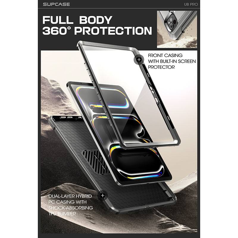 SUPCASE  
UB PRO  

FULL BODY 360° PROTECTION  

FRONT CASING WITH BUILT-IN SCREEN PROTECTOR  

DUAL-LAYER HYBRID PC CASING WITH SHOCK-ABSORBING TPU BUMPER