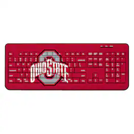 Keyscaper - Ohio State Buckeyes Solid Design Wireless Keyboard - Multicolor